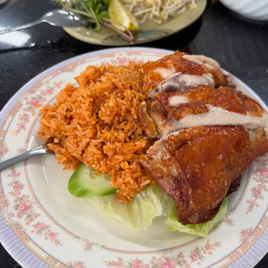 crispy chicken tomato rice