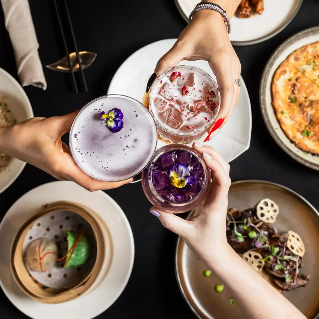 Asian Fusion Food with Cocktails