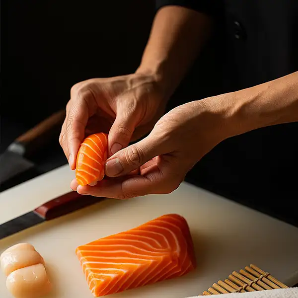 Man Making Sushi