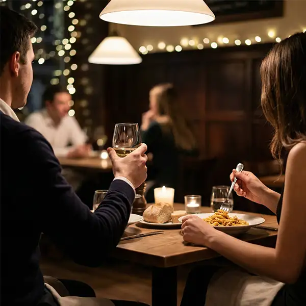 Couple Eating Dinner