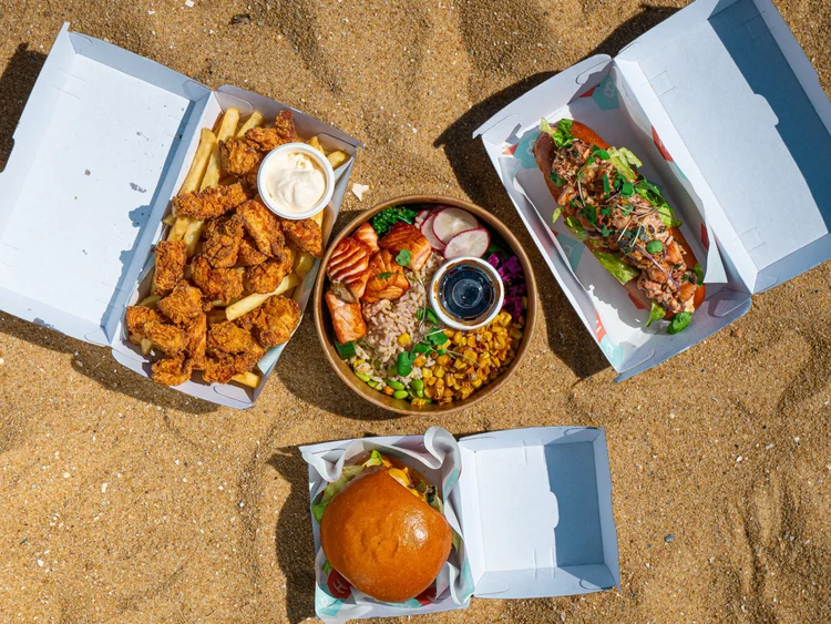 Food on the beach